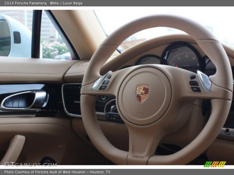 White / Luxor Beige 2014 Porsche Panamera