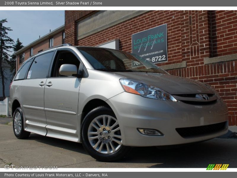 Silver Shadow Pearl / Stone 2008 Toyota Sienna Limited