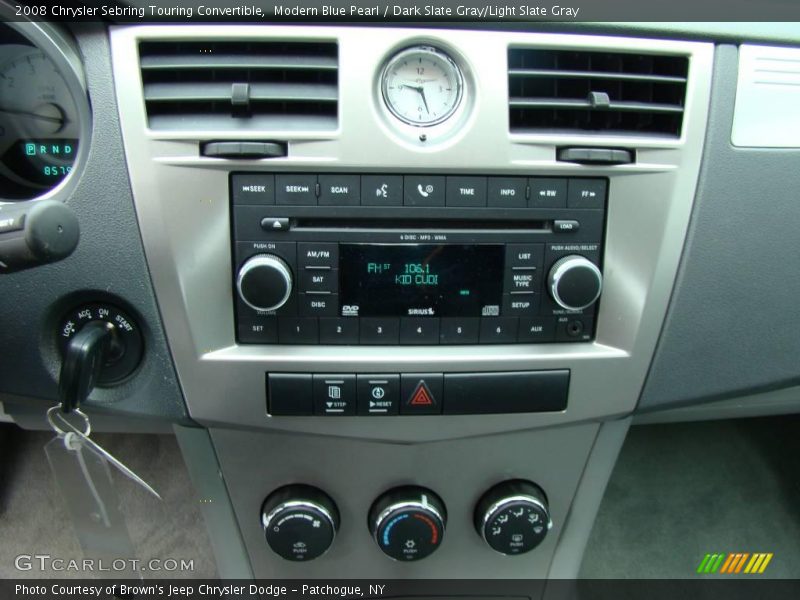 Modern Blue Pearl / Dark Slate Gray/Light Slate Gray 2008 Chrysler Sebring Touring Convertible