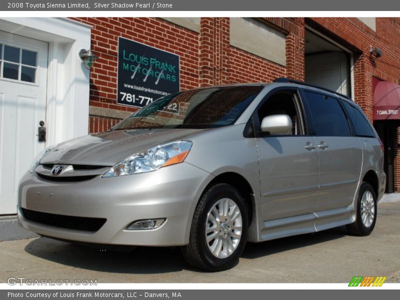 Silver Shadow Pearl / Stone 2008 Toyota Sienna Limited