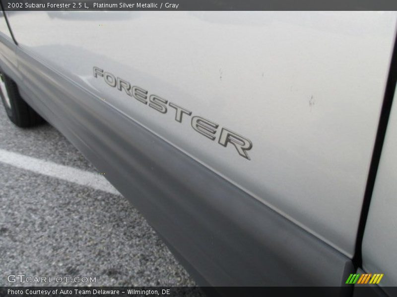 Platinum Silver Metallic / Gray 2002 Subaru Forester 2.5 L