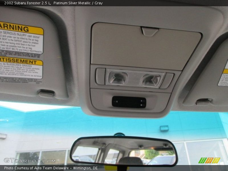 Platinum Silver Metallic / Gray 2002 Subaru Forester 2.5 L