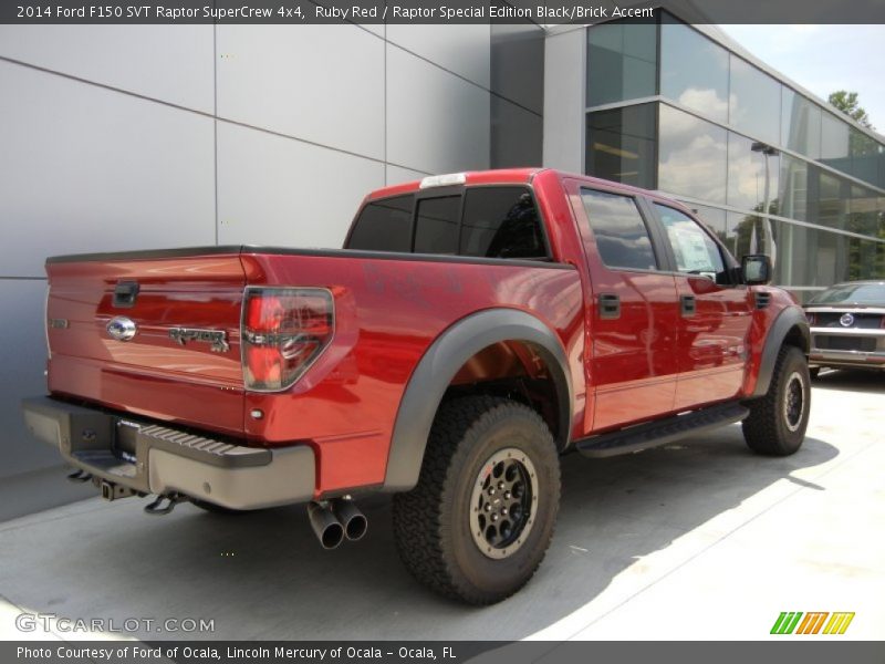 Ruby Red / Raptor Special Edition Black/Brick Accent 2014 Ford F150 SVT Raptor SuperCrew 4x4