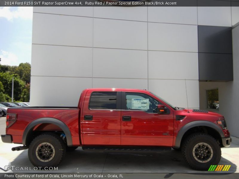 Ruby Red / Raptor Special Edition Black/Brick Accent 2014 Ford F150 SVT Raptor SuperCrew 4x4
