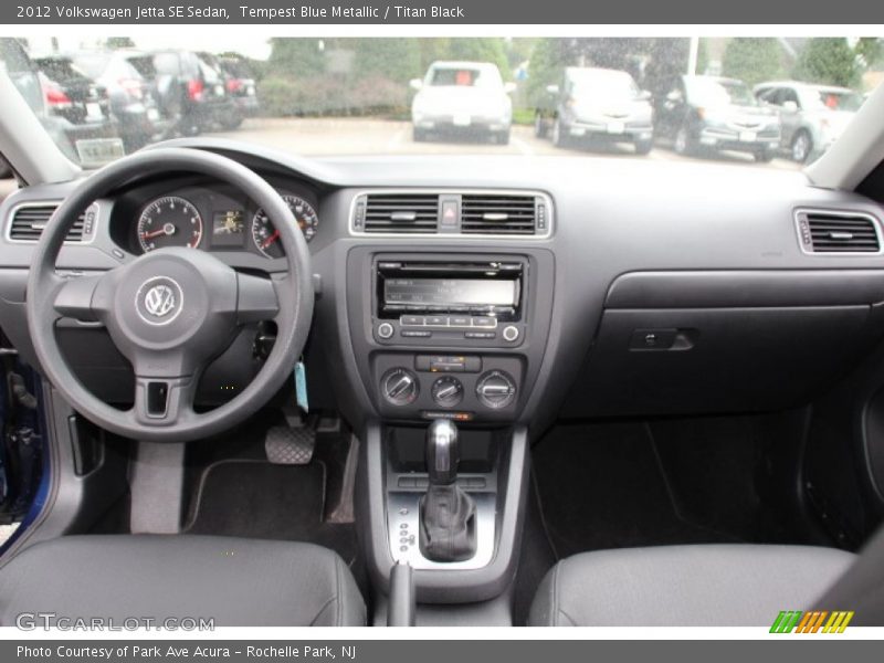 Tempest Blue Metallic / Titan Black 2012 Volkswagen Jetta SE Sedan