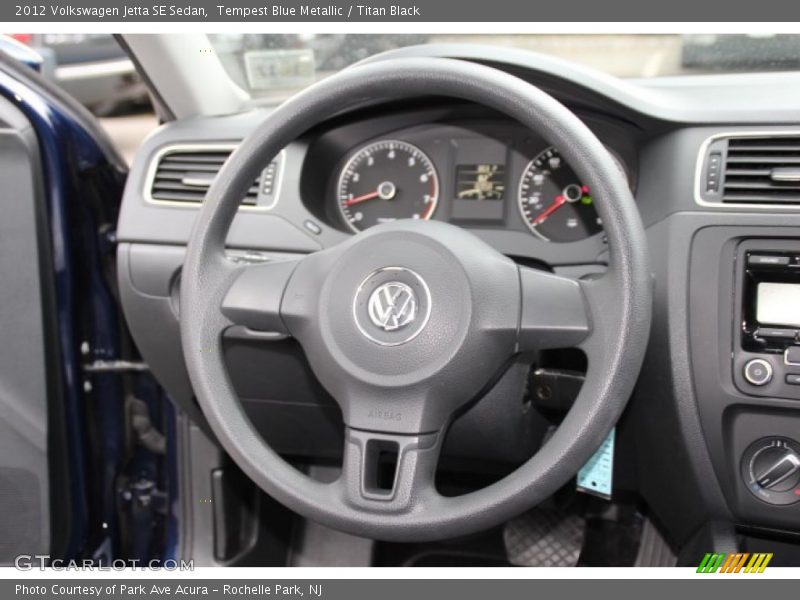 Tempest Blue Metallic / Titan Black 2012 Volkswagen Jetta SE Sedan