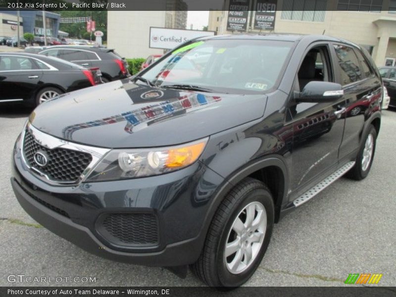 Pacific Blue / Black 2012 Kia Sorento LX