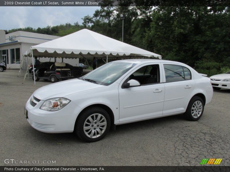Summit White / Ebony 2009 Chevrolet Cobalt LT Sedan