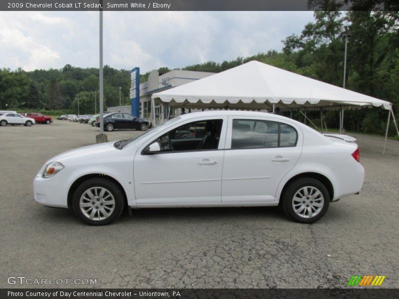 Summit White / Ebony 2009 Chevrolet Cobalt LT Sedan