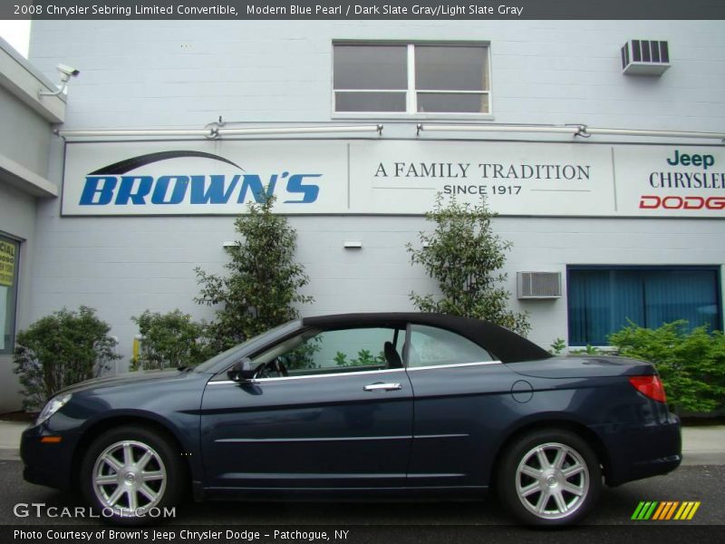 Modern Blue Pearl / Dark Slate Gray/Light Slate Gray 2008 Chrysler Sebring Limited Convertible
