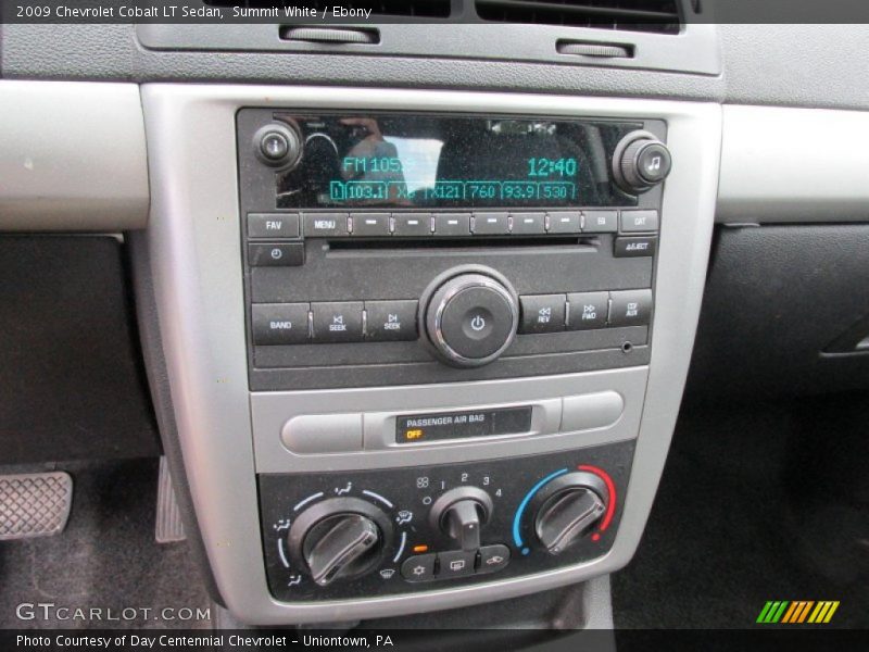 Summit White / Ebony 2009 Chevrolet Cobalt LT Sedan