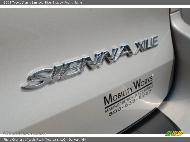 Silver Shadow Pearl / Stone 2008 Toyota Sienna Limited