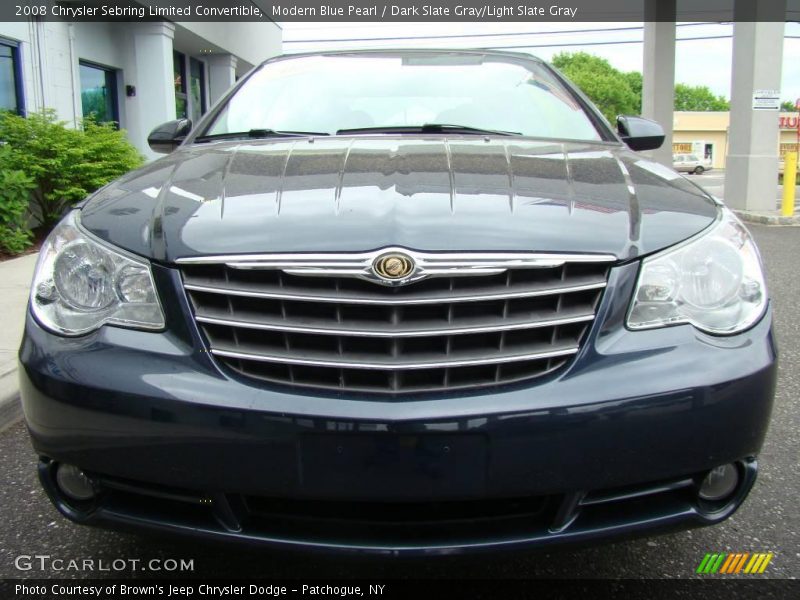 Modern Blue Pearl / Dark Slate Gray/Light Slate Gray 2008 Chrysler Sebring Limited Convertible