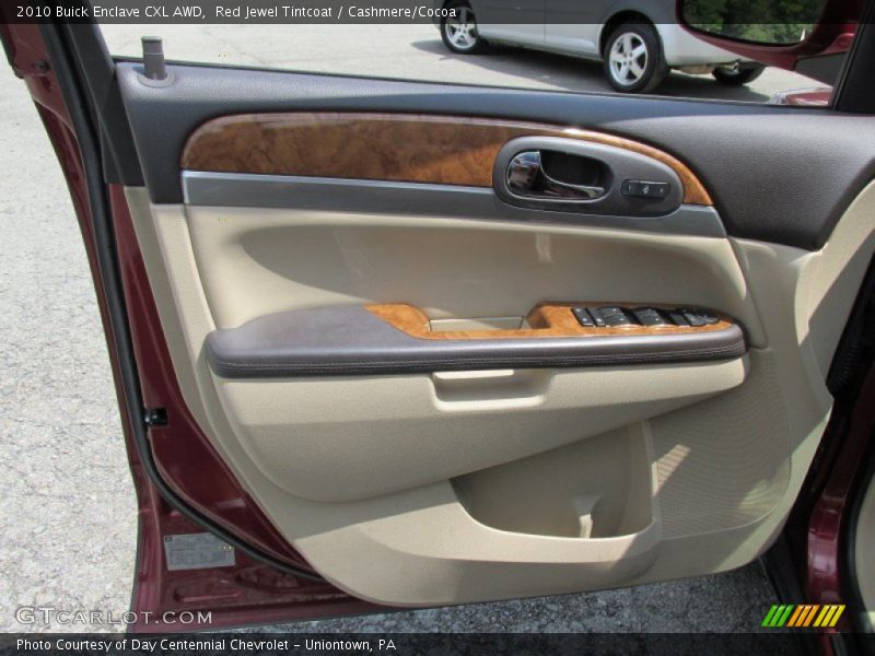 Red Jewel Tintcoat / Cashmere/Cocoa 2010 Buick Enclave CXL AWD