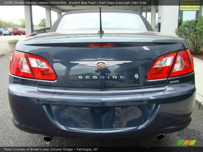 Modern Blue Pearl / Dark Slate Gray/Light Slate Gray 2008 Chrysler Sebring Limited Convertible