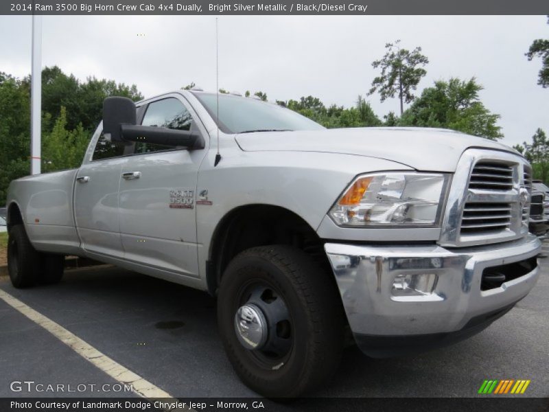 Front 3/4 View of 2014 3500 Big Horn Crew Cab 4x4 Dually