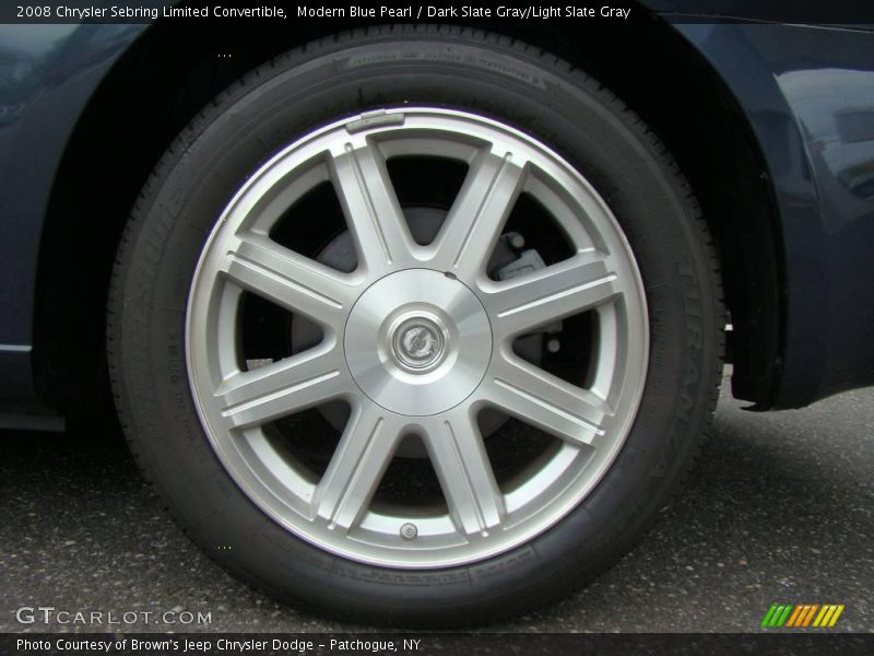 Modern Blue Pearl / Dark Slate Gray/Light Slate Gray 2008 Chrysler Sebring Limited Convertible