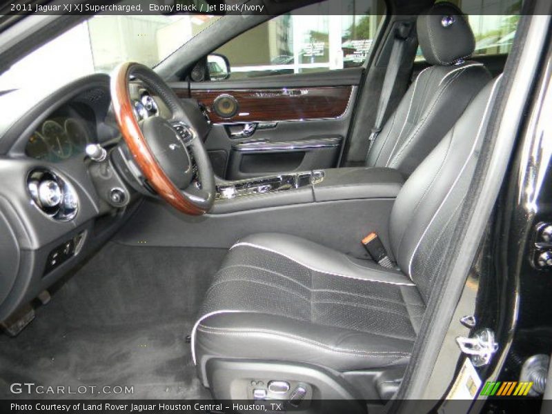 Ebony Black / Jet Black/Ivory 2011 Jaguar XJ XJ Supercharged