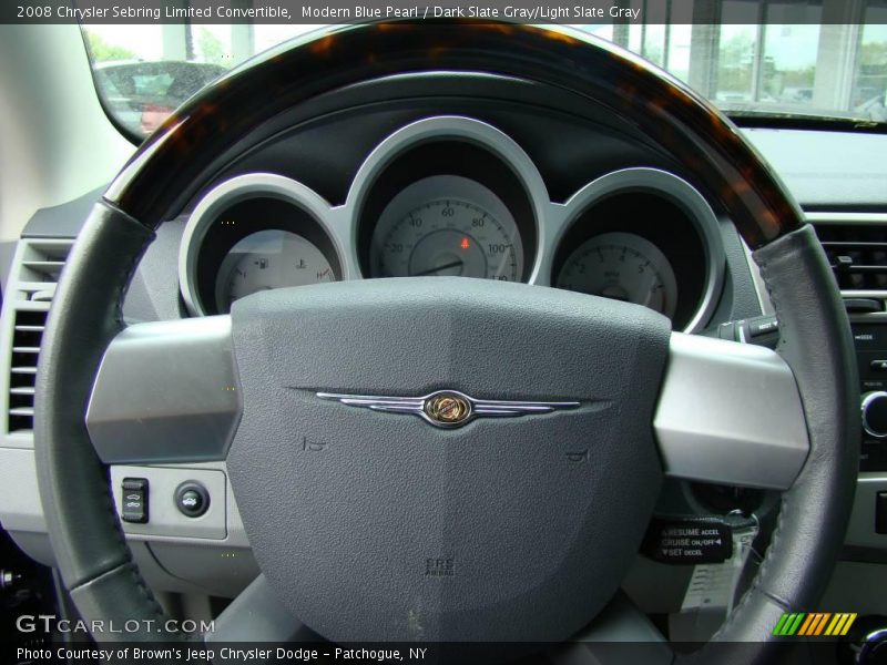 Modern Blue Pearl / Dark Slate Gray/Light Slate Gray 2008 Chrysler Sebring Limited Convertible