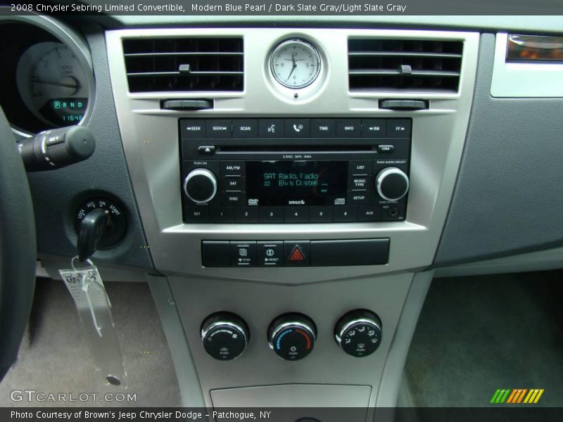 Modern Blue Pearl / Dark Slate Gray/Light Slate Gray 2008 Chrysler Sebring Limited Convertible