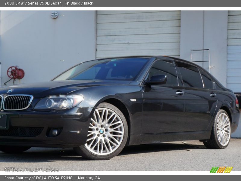 Jet Black / Black 2008 BMW 7 Series 750Li Sedan