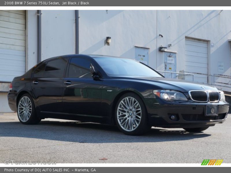 Jet Black / Black 2008 BMW 7 Series 750Li Sedan