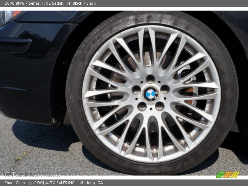 Jet Black / Black 2008 BMW 7 Series 750Li Sedan