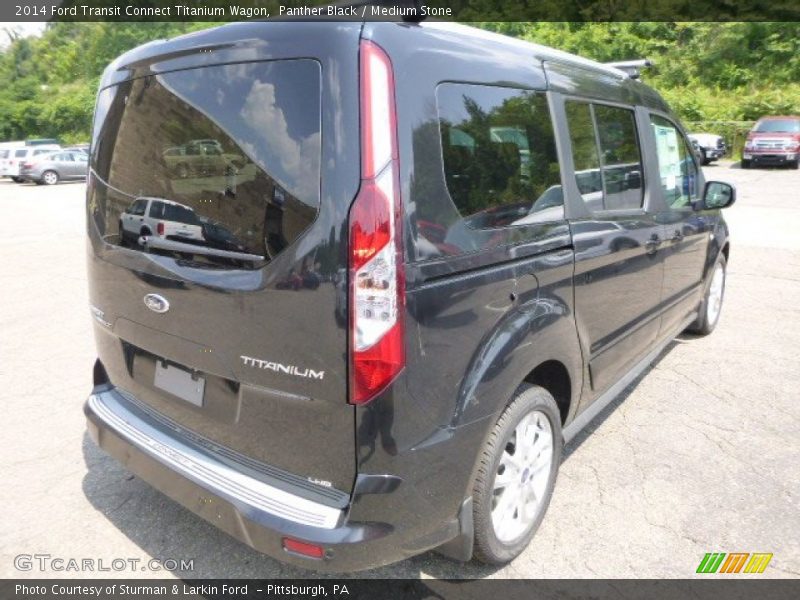 Panther Black / Medium Stone 2014 Ford Transit Connect Titanium Wagon