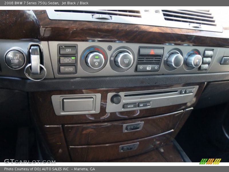Jet Black / Black 2008 BMW 7 Series 750Li Sedan
