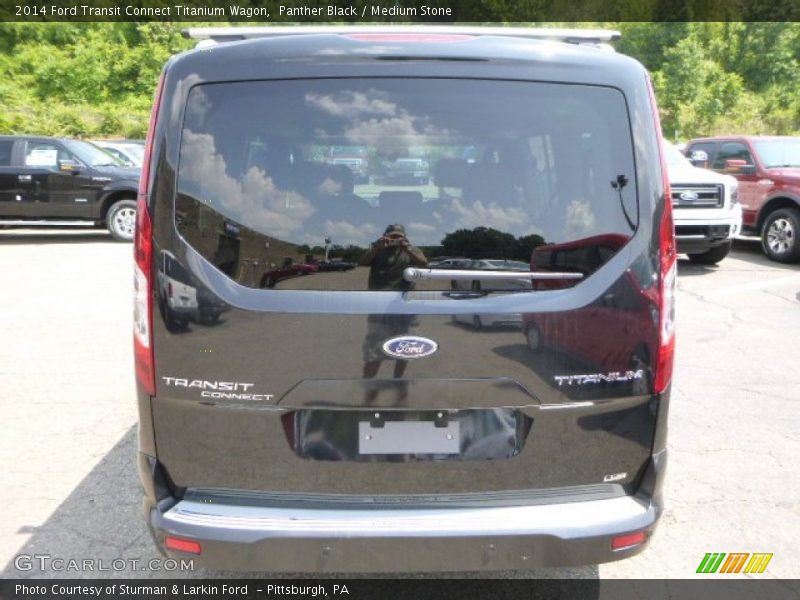 Panther Black / Medium Stone 2014 Ford Transit Connect Titanium Wagon