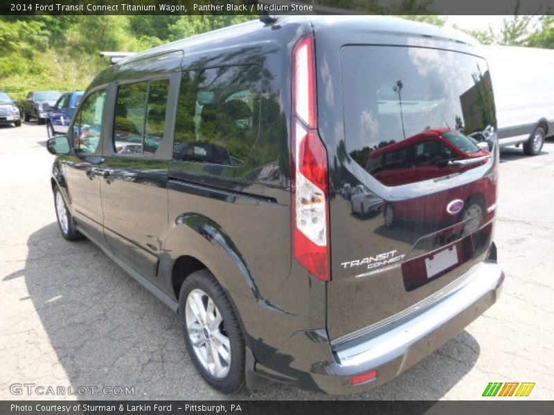 Panther Black / Medium Stone 2014 Ford Transit Connect Titanium Wagon