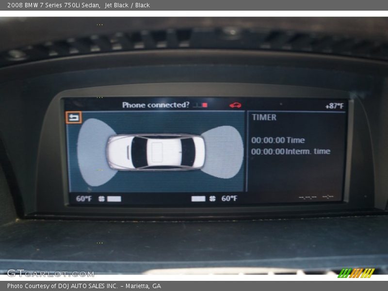 Jet Black / Black 2008 BMW 7 Series 750Li Sedan