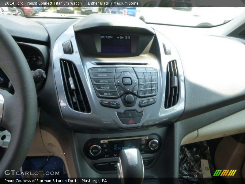 Panther Black / Medium Stone 2014 Ford Transit Connect Titanium Wagon