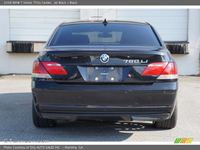 Jet Black / Black 2008 BMW 7 Series 750Li Sedan