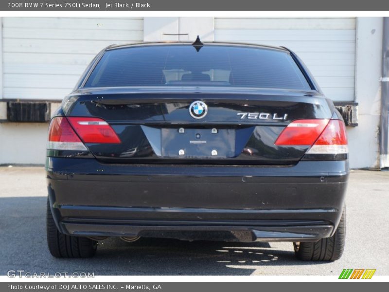 Jet Black / Black 2008 BMW 7 Series 750Li Sedan