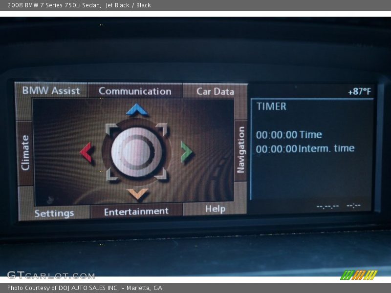 Jet Black / Black 2008 BMW 7 Series 750Li Sedan
