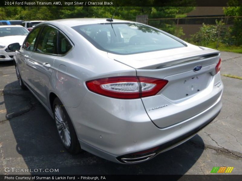 Ingot Silver / Charcoal Black 2014 Ford Fusion Titanium AWD