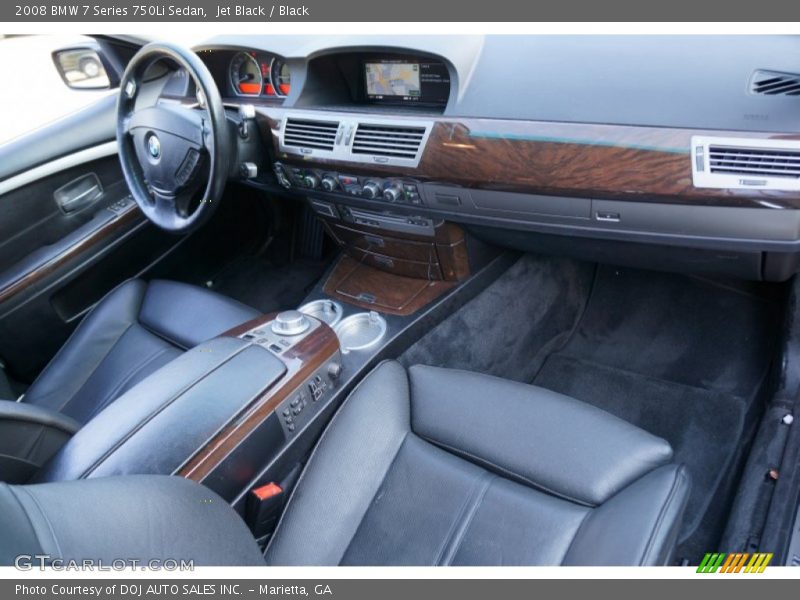 Jet Black / Black 2008 BMW 7 Series 750Li Sedan