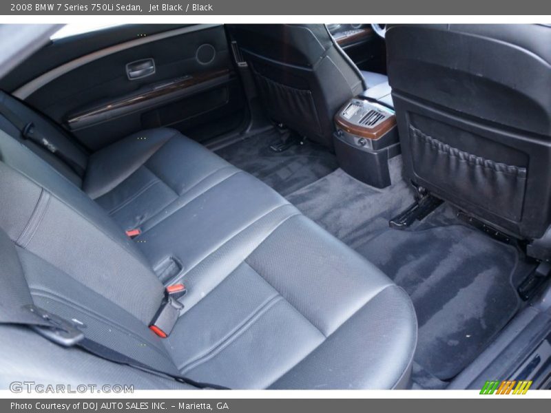 Jet Black / Black 2008 BMW 7 Series 750Li Sedan