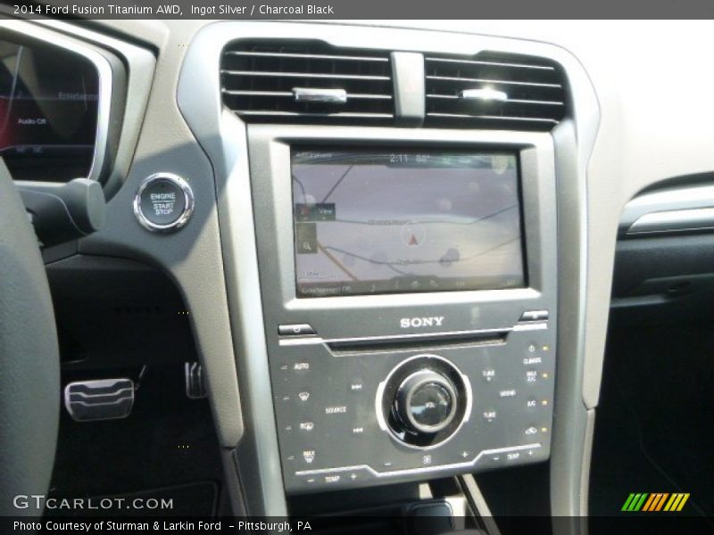 Ingot Silver / Charcoal Black 2014 Ford Fusion Titanium AWD