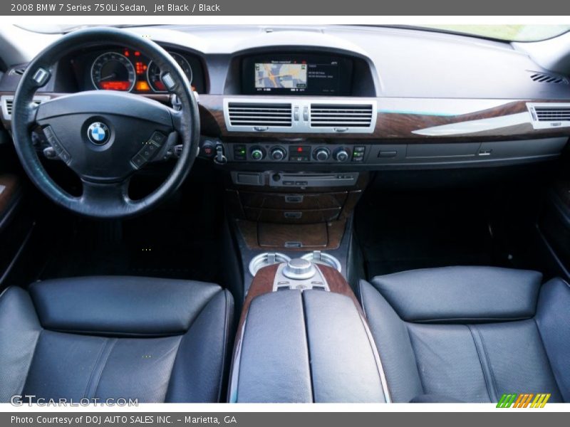 Jet Black / Black 2008 BMW 7 Series 750Li Sedan