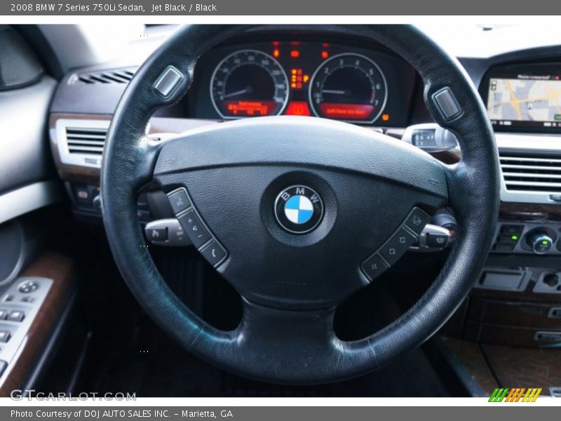 Jet Black / Black 2008 BMW 7 Series 750Li Sedan