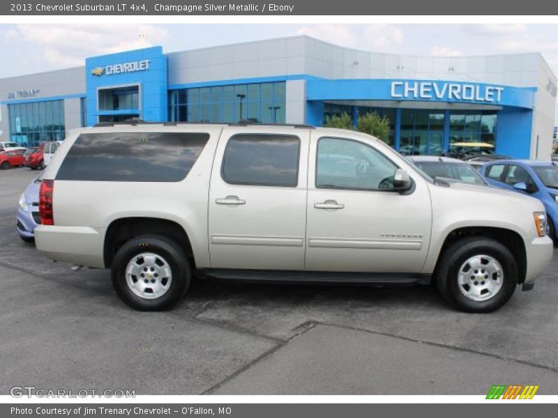 Champagne Silver Metallic / Ebony 2013 Chevrolet Suburban LT 4x4