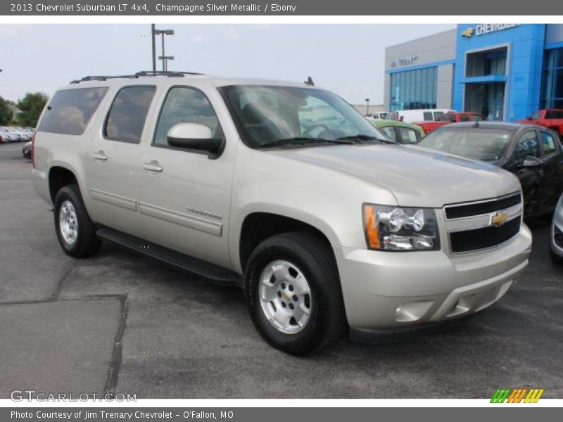 Champagne Silver Metallic / Ebony 2013 Chevrolet Suburban LT 4x4