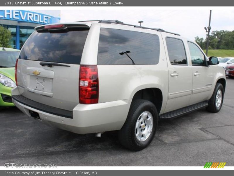 Champagne Silver Metallic / Ebony 2013 Chevrolet Suburban LT 4x4