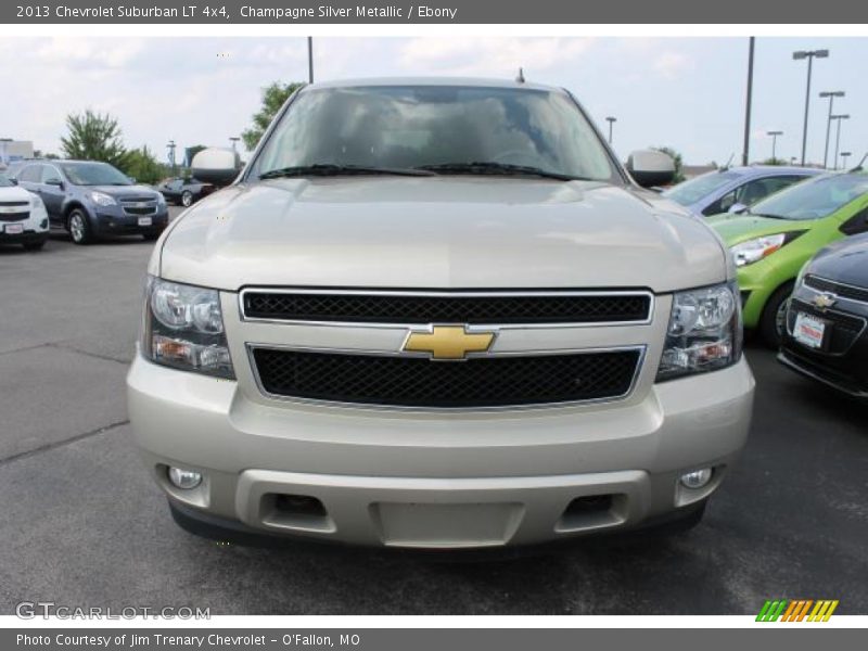 Champagne Silver Metallic / Ebony 2013 Chevrolet Suburban LT 4x4
