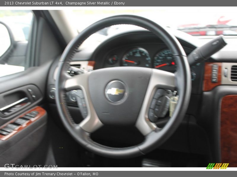 Champagne Silver Metallic / Ebony 2013 Chevrolet Suburban LT 4x4