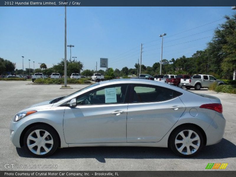 Silver / Gray 2012 Hyundai Elantra Limited