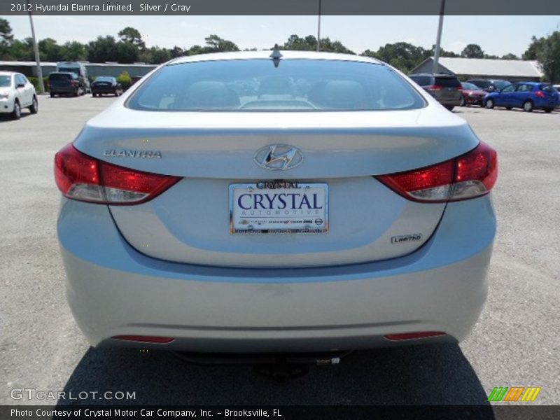 Silver / Gray 2012 Hyundai Elantra Limited