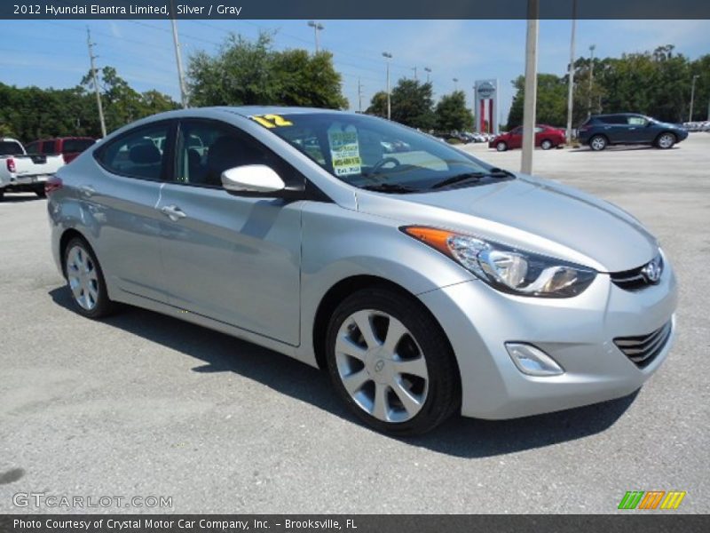 Silver / Gray 2012 Hyundai Elantra Limited